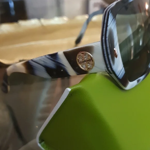 Tory Burch Black and White Women's Sunglasses - Picture 5 of 10